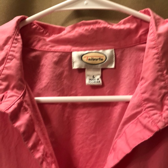 Talbots Hot Pink Button-Up - Picture 2 of 5